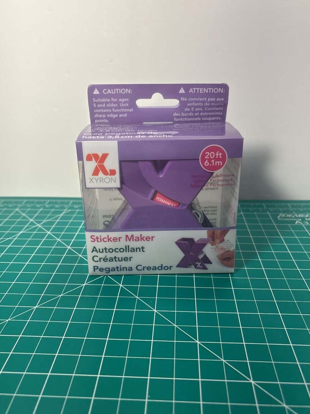 Xyron 150 Create-A-Sticker Machine 1.5" x 20' Permanent Adhesive Purple